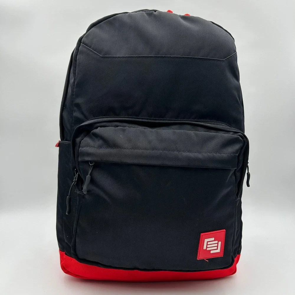 EUC MAINGEAR Classic Laptop Gamer Tech Backpack Black Red Switch Phone Pockets
